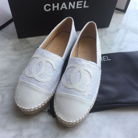 chanel espadrilles white price|Chanel espadrilles sale online.